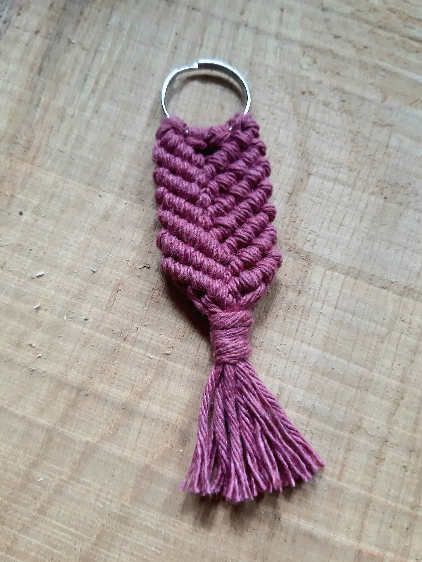 Handmade Keyring - Dusky Pink